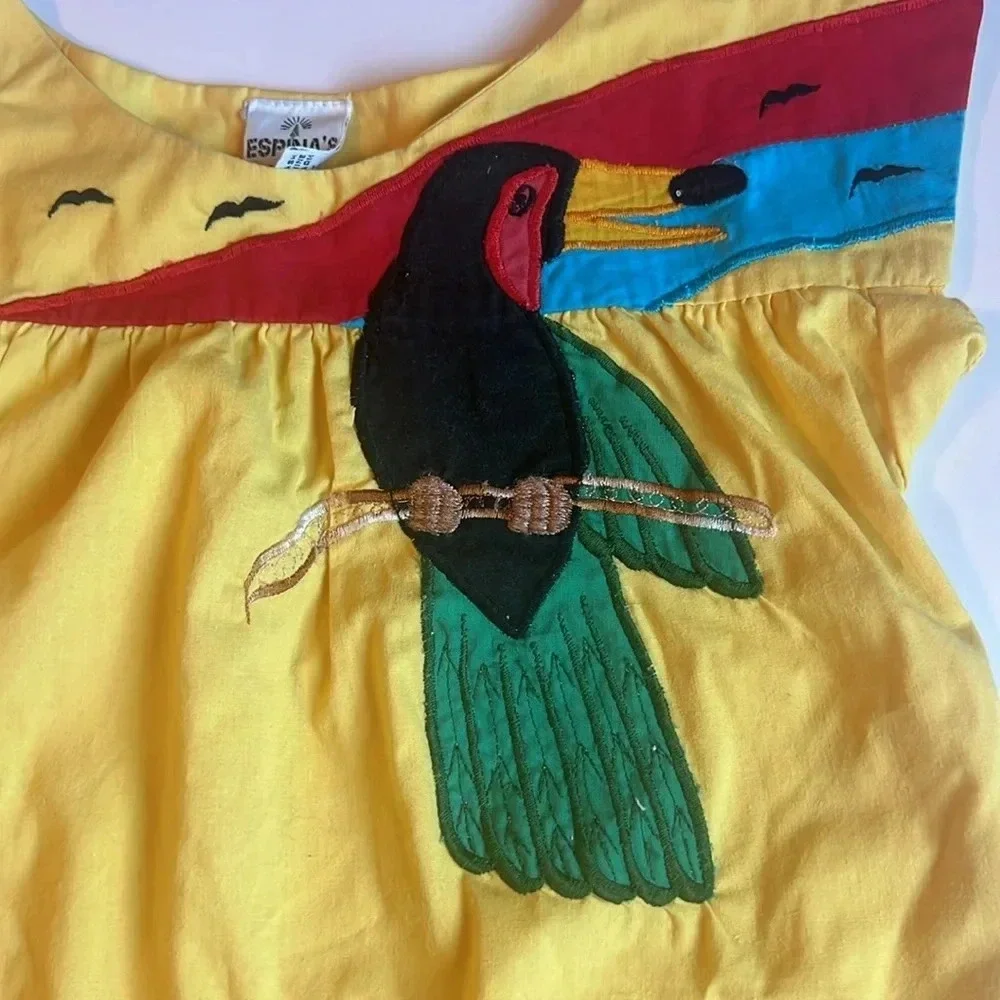 Girls Parrot Dress - Picture 6 of 7
